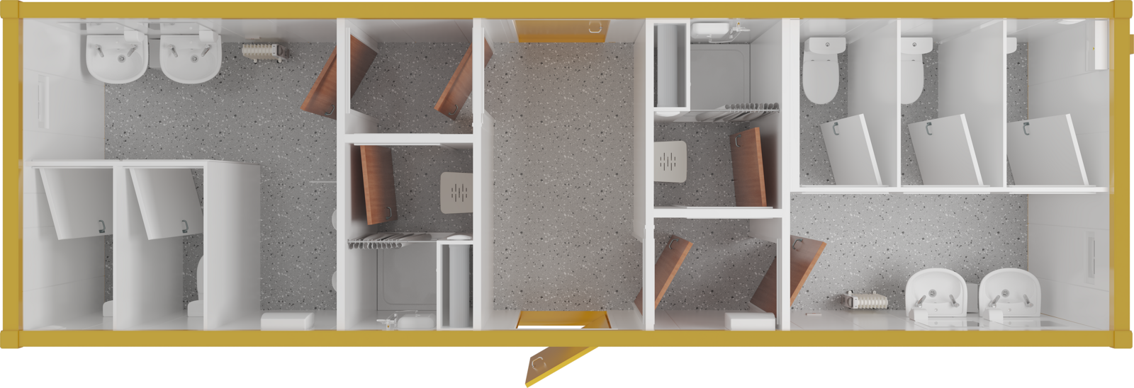 32' x 10' Shower/Toilet