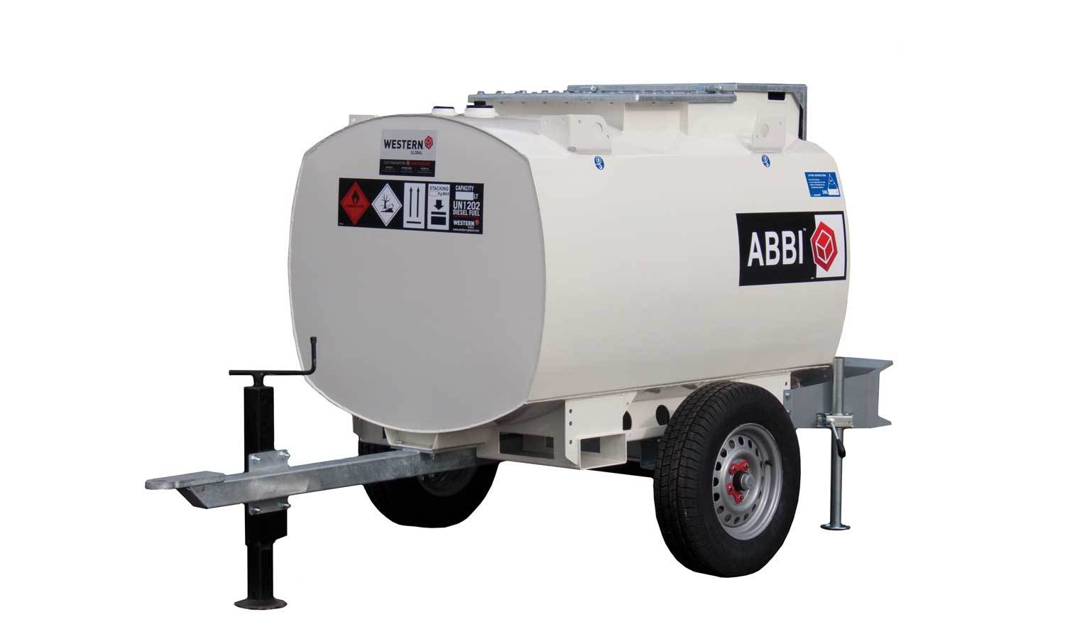 Site Tow Mobile Bunded Steel Fuel Bowser 950 Litres