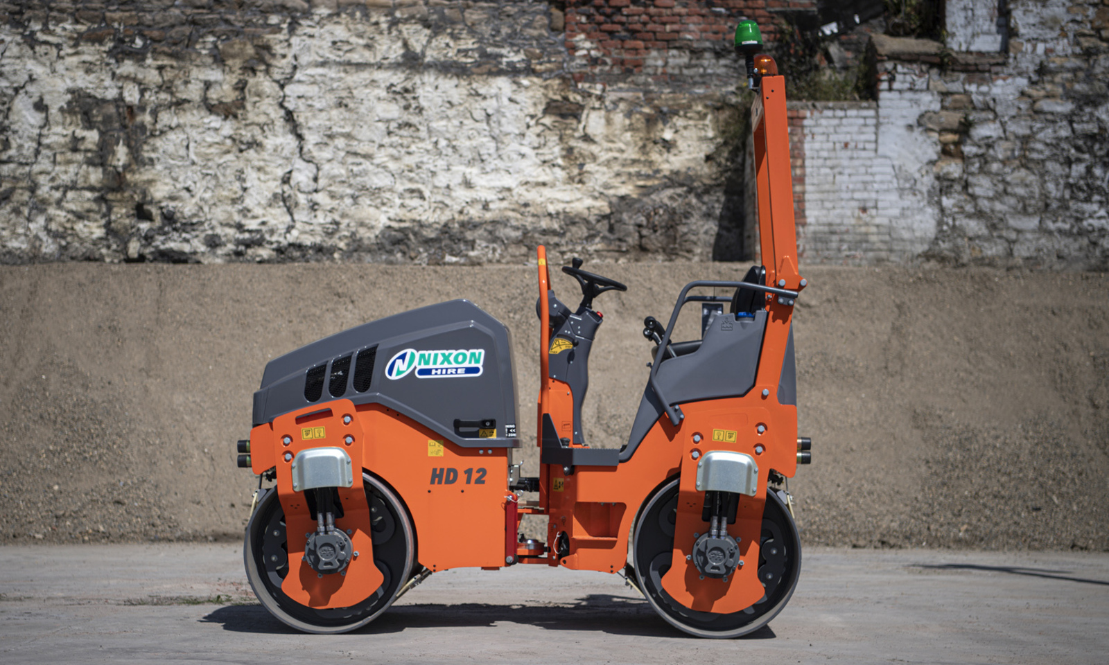 Double Drum Ride On Roller 1.2 M Nixon Hire