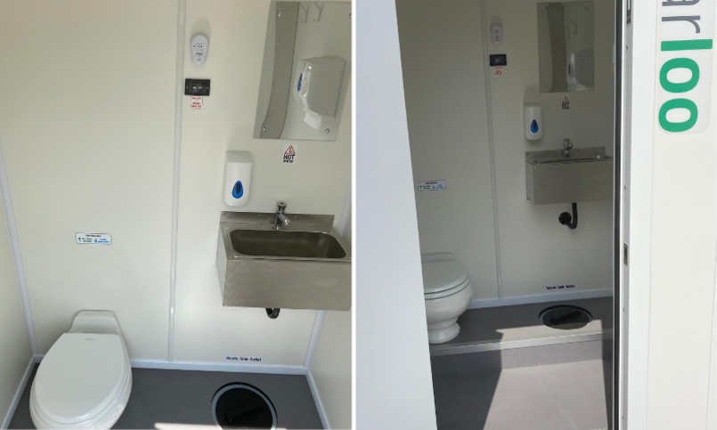 Hot Water Toilet - Portable Toilet Hire | Nixon Hire