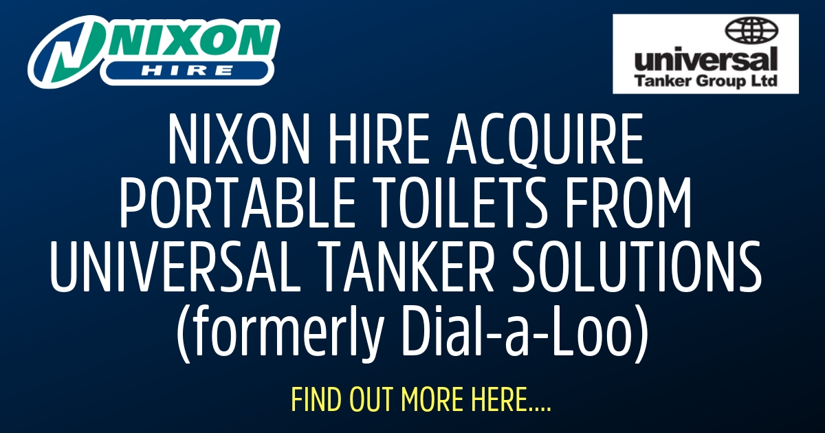 Nixon Hire Acquire Portable Toilets from Universal Tanker Solutions